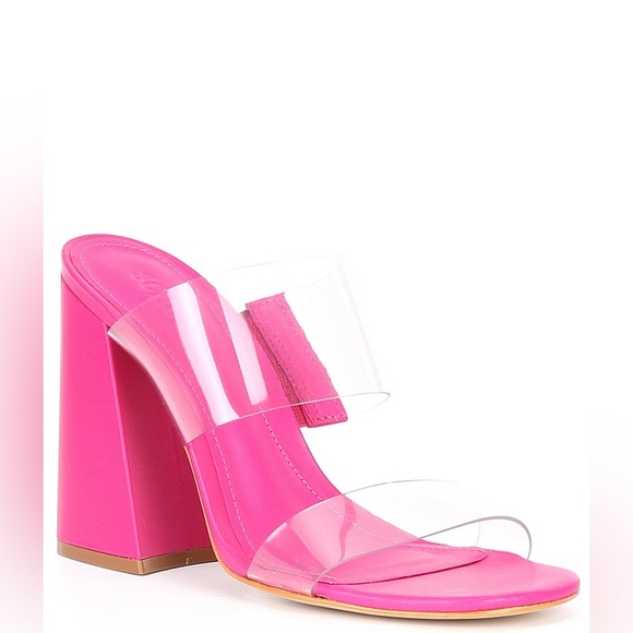 SCHUTZ Shoes - New Schutz Victorie High Block PVC Pink Heels